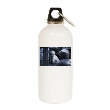 Tom Felton White Water Bottle With Carabiner