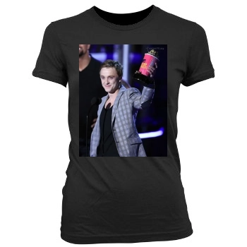 Tom Felton Women's Junior Cut Crewneck T-Shirt