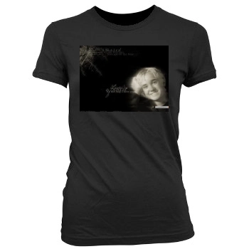 Tom Felton Women's Junior Cut Crewneck T-Shirt