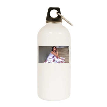 Jennifer Winget White Water Bottle With Carabiner