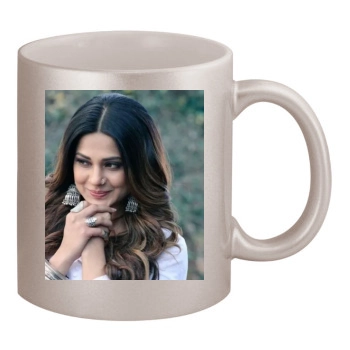 Jennifer Winget 11oz Metallic Silver Mug