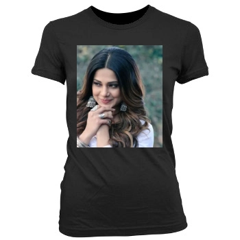 Jennifer Winget Women's Junior Cut Crewneck T-Shirt