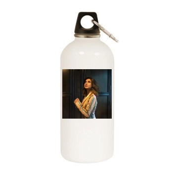 Jennifer Winget White Water Bottle With Carabiner