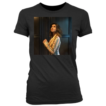 Jennifer Winget Women's Junior Cut Crewneck T-Shirt