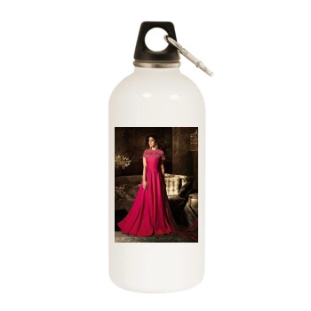 Jennifer Winget White Water Bottle With Carabiner