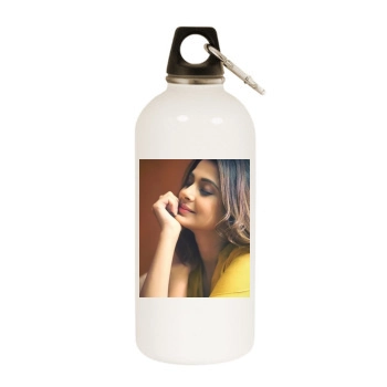 Jennifer Winget White Water Bottle With Carabiner