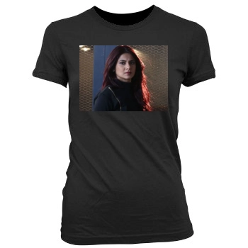 Jennifer Winget Women's Junior Cut Crewneck T-Shirt