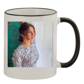 Jennifer Winget 11oz Colored Rim & Handle Mug