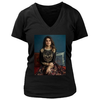 Jennifer Winget Women's Deep V-Neck TShirt