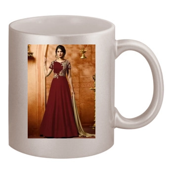 Jennifer Winget 11oz Metallic Silver Mug