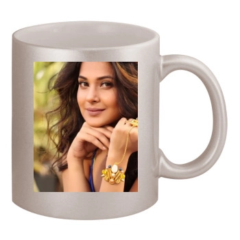 Jennifer Winget 11oz Metallic Silver Mug