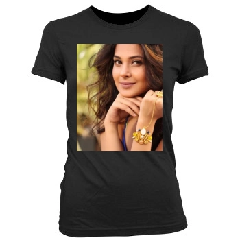 Jennifer Winget Women's Junior Cut Crewneck T-Shirt