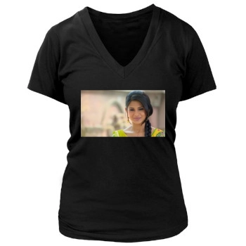 Jennifer Winget Women's Deep V-Neck TShirt