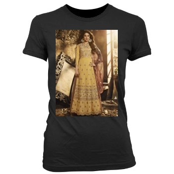 Jennifer Winget Women's Junior Cut Crewneck T-Shirt