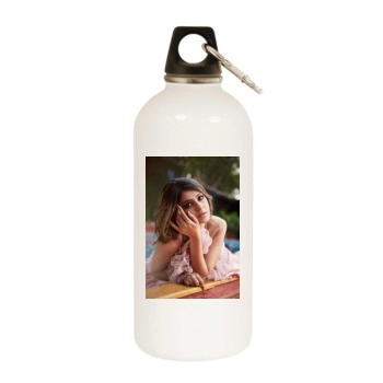 Jennifer Winget White Water Bottle With Carabiner