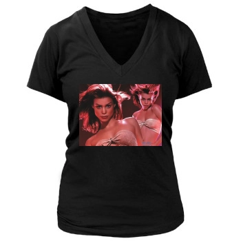 Billie Piper Women's Deep V-Neck TShirt