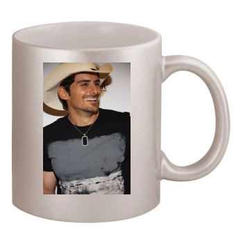 Brad Paisley 11oz Metallic Silver Mug