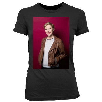 Annette Bening Women's Junior Cut Crewneck T-Shirt