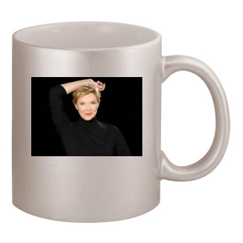 Annette Bening 11oz Metallic Silver Mug