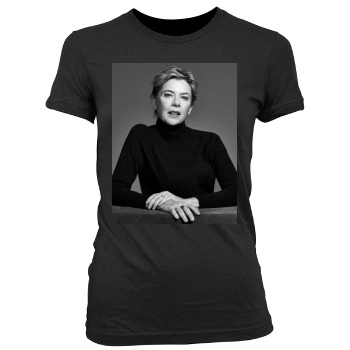 Annette Bening Women's Junior Cut Crewneck T-Shirt