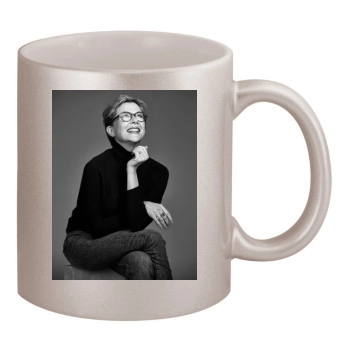 Annette Bening 11oz Metallic Silver Mug