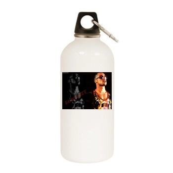 Brad Pitt White Water Bottle With Carabiner