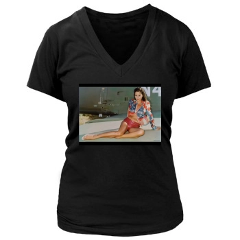 Brooke Burke Women's Deep V-Neck TShirt