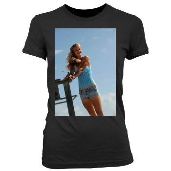 Caroline Wozniacki Women's Junior Cut Crewneck T-Shirt