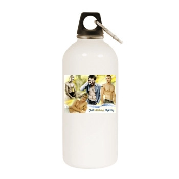 Chad Michael Murray White Water Bottle With Carabiner