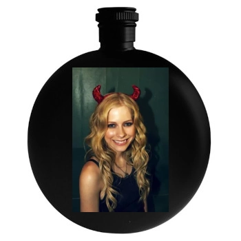 Avril Lavigne Round Flask