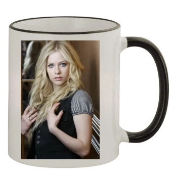 Avril Lavigne 11oz Colored Rim & Handle Mug