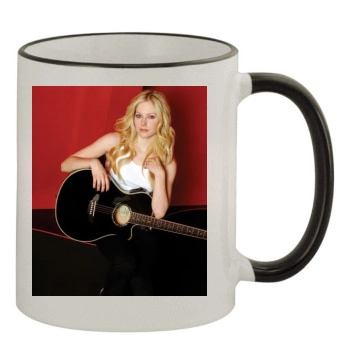 Avril Lavigne 11oz Colored Rim & Handle Mug