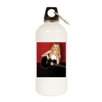 Avril Lavigne White Water Bottle With Carabiner