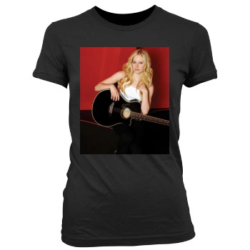 Avril Lavigne Women's Junior Cut Crewneck T-Shirt