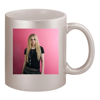 Avril Lavigne 11oz Metallic Silver Mug