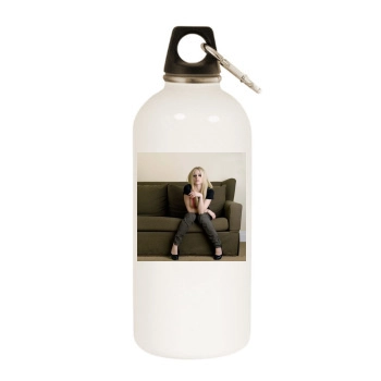 Avril Lavigne White Water Bottle With Carabiner