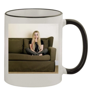 Avril Lavigne 11oz Colored Rim & Handle Mug