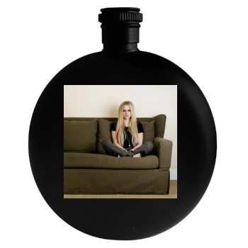 Avril Lavigne Round Flask