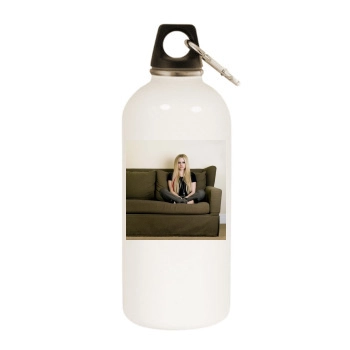 Avril Lavigne White Water Bottle With Carabiner