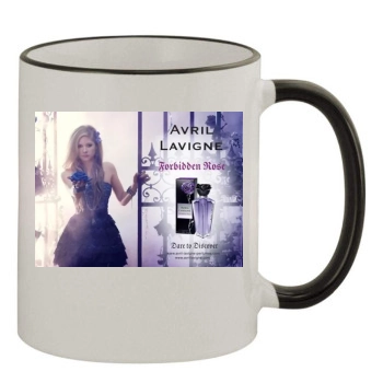 Avril Lavigne 11oz Colored Rim & Handle Mug