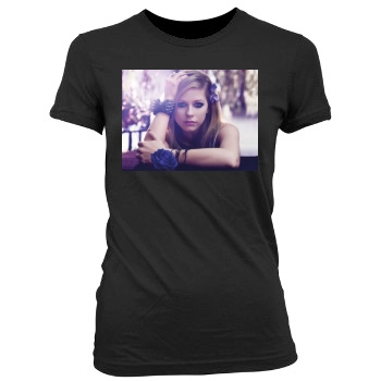 Avril Lavigne Women's Junior Cut Crewneck T-Shirt