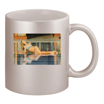 Claire Danes 11oz Metallic Silver Mug