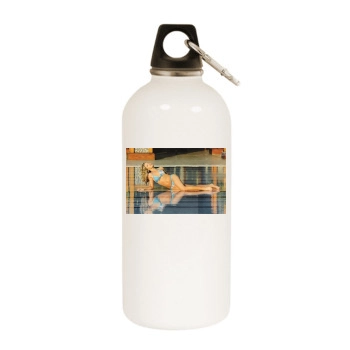 Claire Danes White Water Bottle With Carabiner