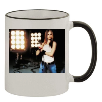 Avril Lavigne 11oz Colored Rim & Handle Mug