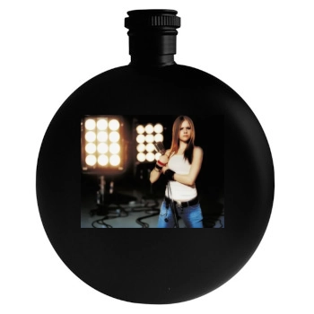 Avril Lavigne Round Flask