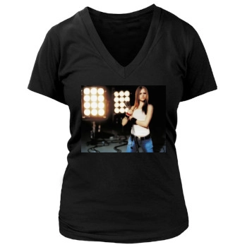 Avril Lavigne Women's Deep V-Neck TShirt