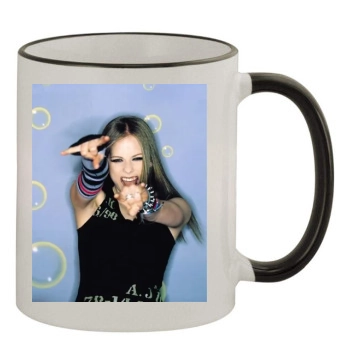 Avril Lavigne 11oz Colored Rim & Handle Mug