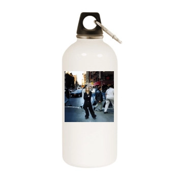 Avril Lavigne White Water Bottle With Carabiner