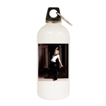 Avril Lavigne White Water Bottle With Carabiner