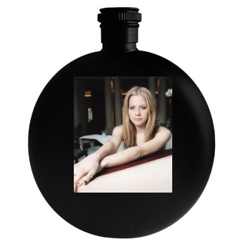 Avril Lavigne Round Flask